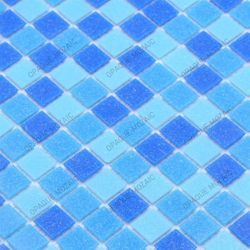 20X20 mm Light Blue Random Mix Small Glass Tile for Swimming Pool