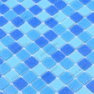 20X20 mm Medium Blue Random Mix Glass Mosaic Swimming Pool Tile