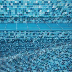 20×20 mm Blue Random Gradient Swimming Pool Tile