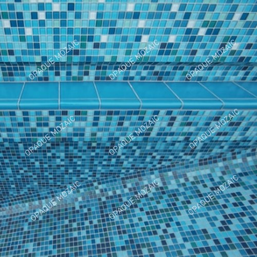 20x20 mm Blue Random Gradient Swimming Pool Tile
