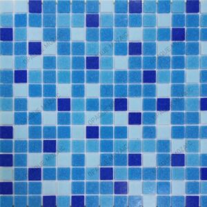 20×20 mm Blue Random Mix Glass Mosaic Swimming Pool Tile