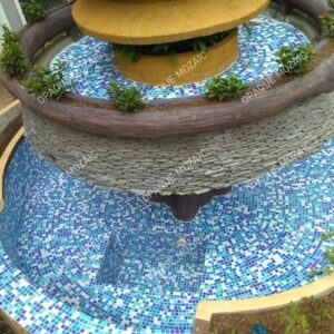 20×20 mm Glass Mosaic Fountain Tile