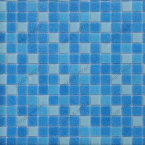 20×20 mm Light Blue Random Mix Glass Mosaic Swimming Pool Tile