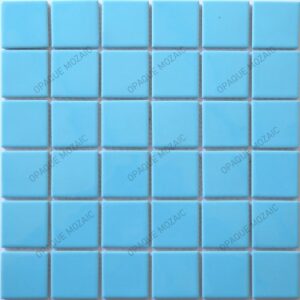 48X48 mm Non Crackle Matt Aqua Blue Porcelain Mosaic Swimming Pool Tile