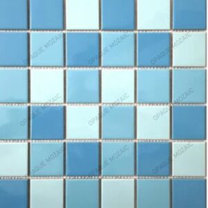 48×48 mm Non Crackle Plain Multi Color Porcelain Mosaic Swimming Pool Tile