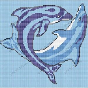 Dolphin Mosaic Designer Swimming Pool Tile