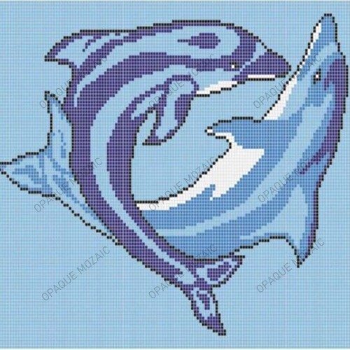 Dolphin Mosaic Designer Swimming Pool Tile