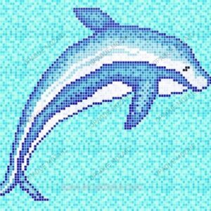 Dolphin Mosaic Mural Designer Swimming Pool Tile