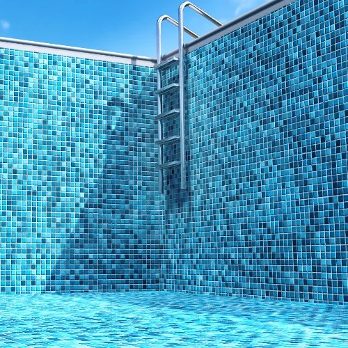 Random Mix Glass Mosaic Fountain Tile
